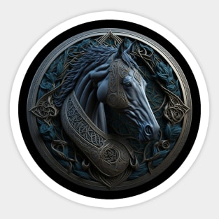 Celtic Style Animal 08 Horse 2 Sticker